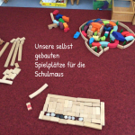Der Bewegungsraum wird zum Spielplatz. 